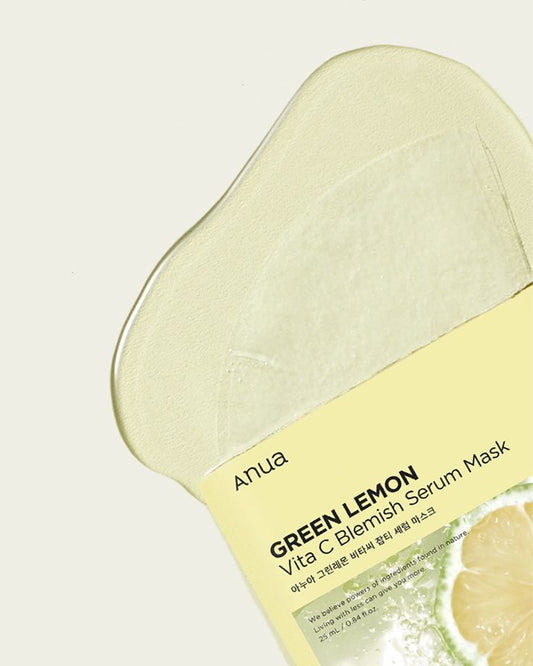 Anua - Green Lemon Vita C Blemish Serum Mask 25ml X 10ea