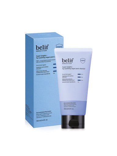 Belif Super Knights Hy-Soothing Vegan Pack Nettoyant 150 ml