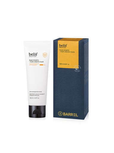 Mascarilla multivitamínica Super Knights de Belif, edición Jumbo Barrel de 120 ml