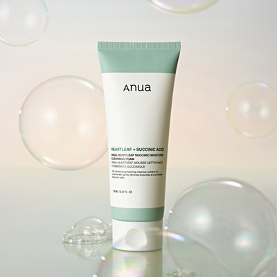 Anua HEARTLEAF SUCCINIC MOISTURE MOUSSE NETTOYANTE 150 ml